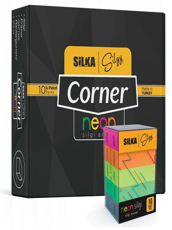 SİLKA CORNOR NEON 5RENK 10 LU SİLGİ ART.14