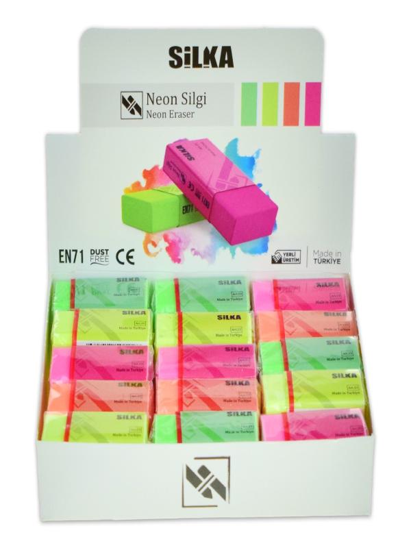 SİLKA NEON 4 RENK SİLGİ ART.23