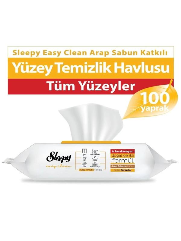 SLEEPY 100 LÜ YÜZEY TEMİZLİK HAVLUSU ARAP SABUNLU