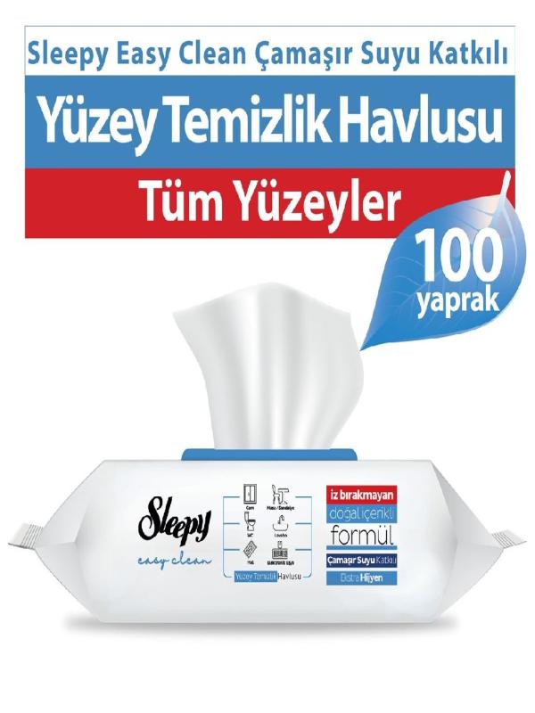 SLEEPY 100 LÜ YÜZEY TEMİZLİK HAVLUSU ÇAMAŞIR SUYU