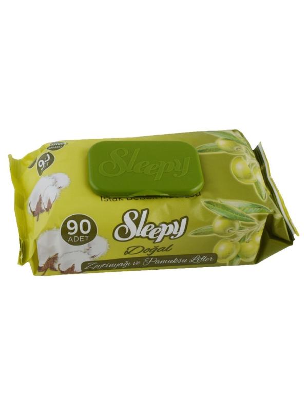 SLEEPY ISLAK MENDİL 90 LI KAPAKLI DEFNEZ.YAĞ