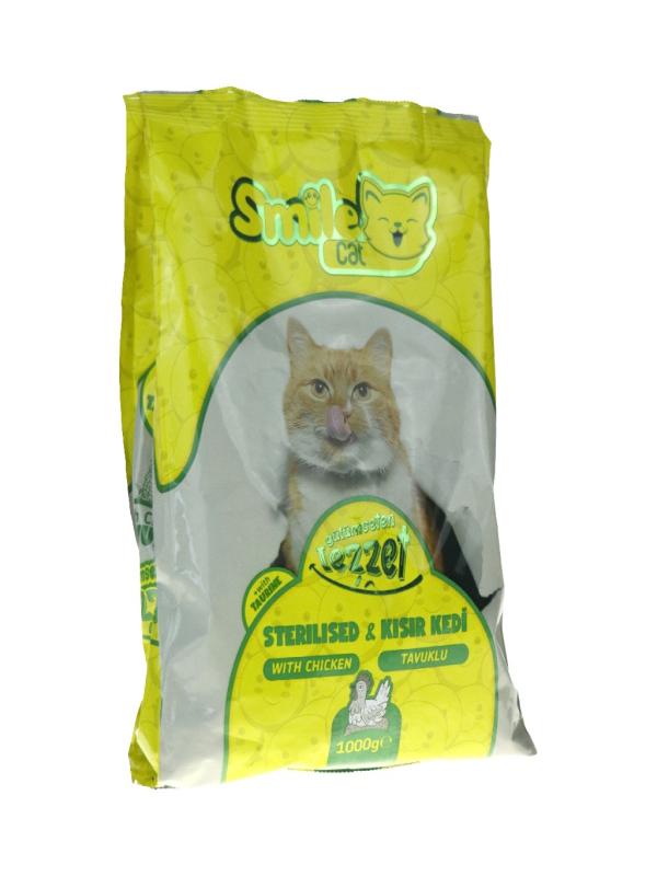 SMİLE CAT KISIR KEDİ TAVUKLU 1 KG MAMA