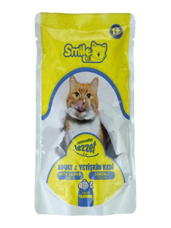 SMİLE CAT POUCH 85 GR SOMONLU