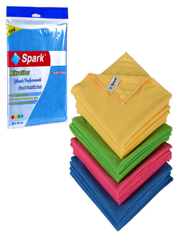 SPARK MİKROFİBER TEMİZLİK BEZİ TEKLİ PAKETLİ MP2307