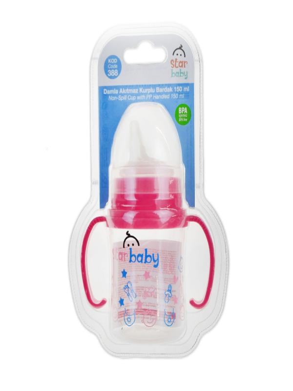 STAR DAMLA AKITMAZ KULPLU BİBERON BARDAK 150 ML KOD:388
