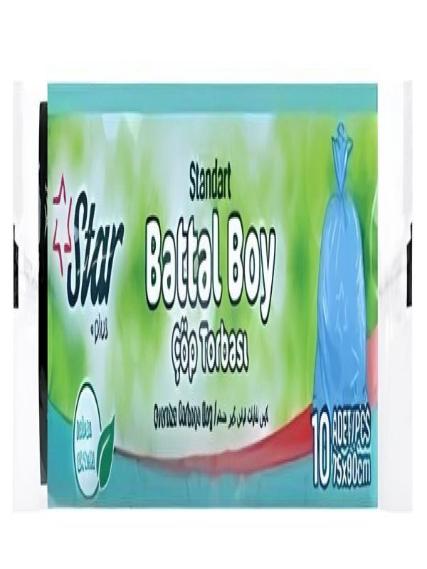 STAR PLUS STANDART BATTAL ÇÖP POŞETİ KOD:106 75*90 10 LU