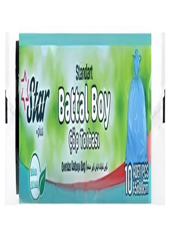 STAR PLUS STANDART BÜYÜK ÇÖP POŞETİ KOD:104 65*80 10 LU