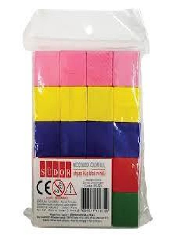 SÜDOR AHŞAP KÜP BLOK 20 Lİ RENKLİ BS126