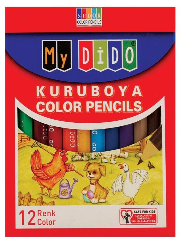 SÜDOR MYDİDO 12 Lİ KISA KURU BOYA MYK01