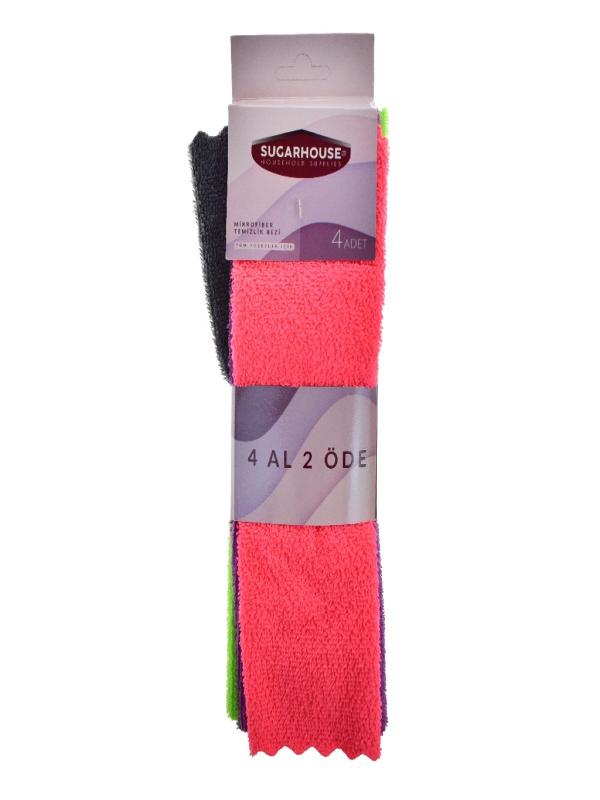 SUGAR HOUSE MİKROFİBER TEMİZLİK BEZİ 4 LÜ