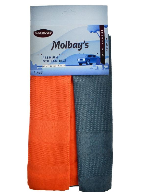 SUGAR HOUSE MOLBAYS PREMİUM OTO CAM BEZİ 2 Lİ