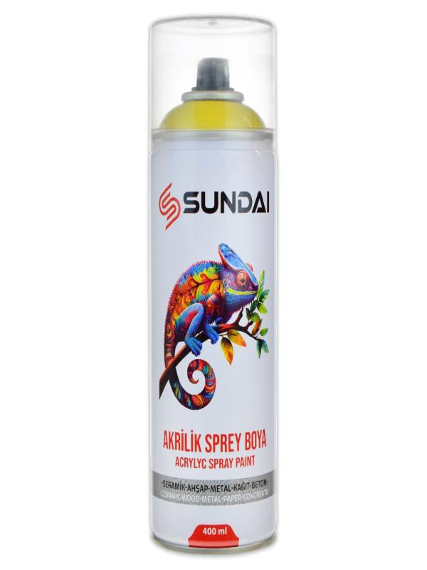 SUNDAI AKRİLİK SPREY BOYA 400ML SARI RAL1018