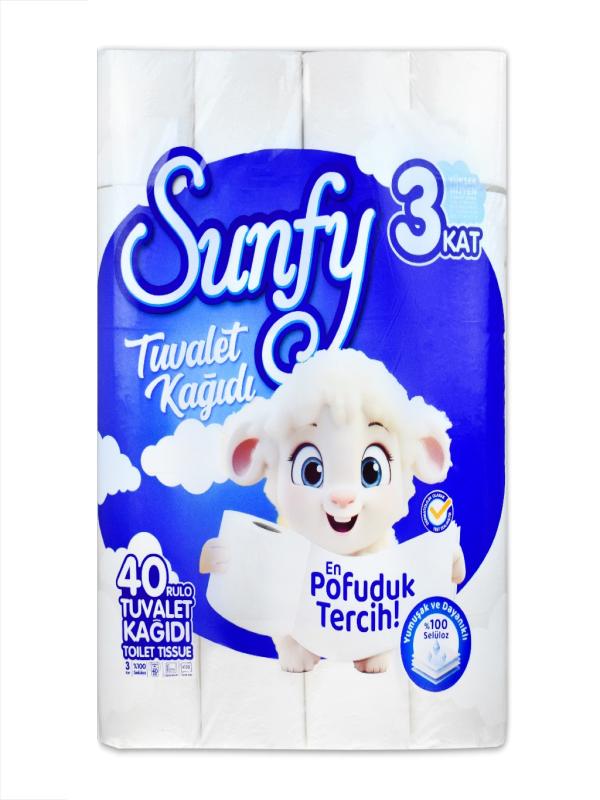 SUNFY 40 LI TUVALET KAĞIT 3 KATLI
