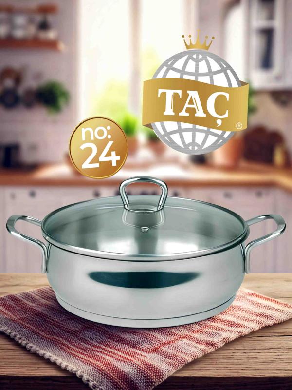 TAÇ BENGÜ BASIK ÇELİK TENCERE NO:24 1280
