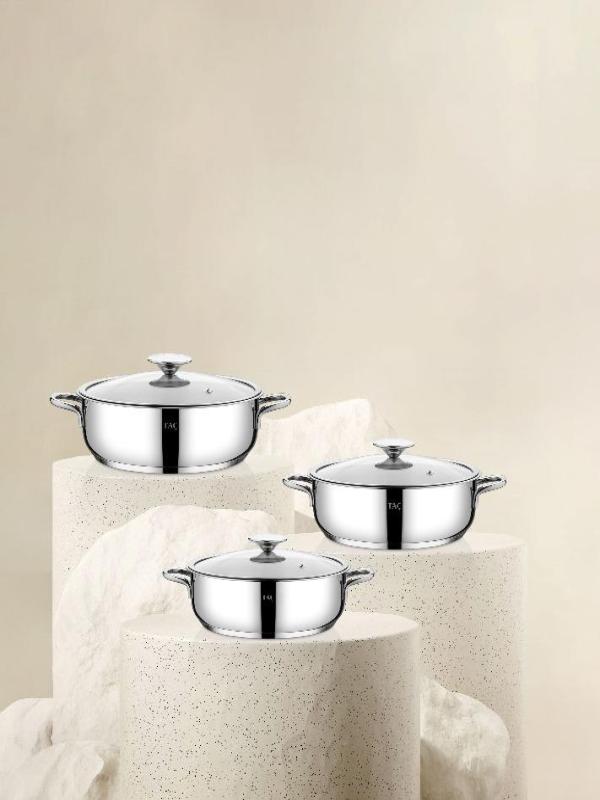 TAÇ BENGÜ PRO 6 PARÇA ÇELİK SAHAN SET 8094 (16-18-20)