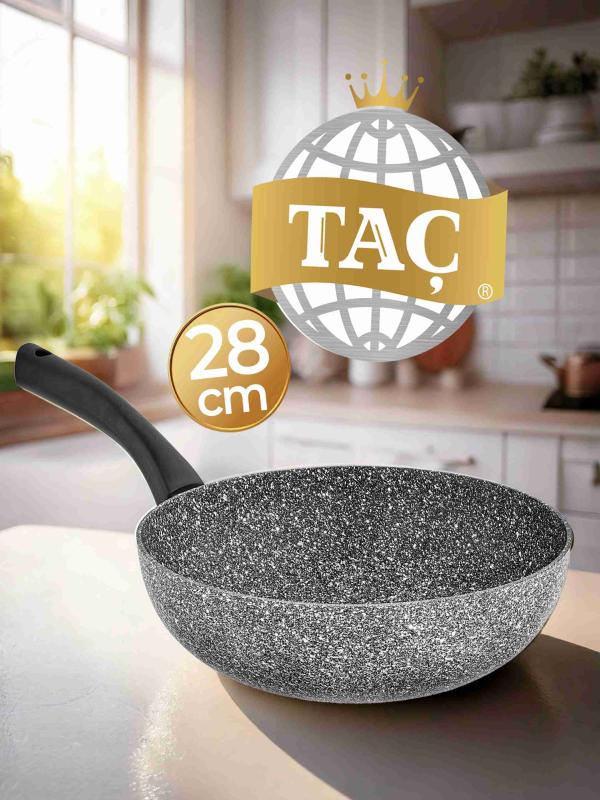 TAÇ ULTRA GRANİT 28CM WOK TAVA GRİ 3078