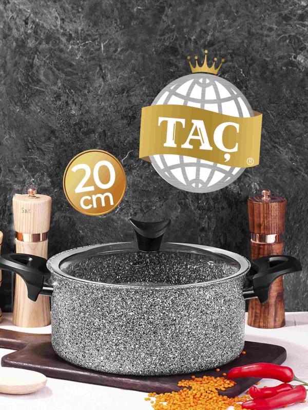TAÇ ULTRA GRANİT DERİN TENCERE 20 CM 3460