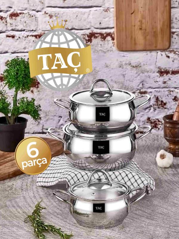 TAÇ VİTALİ 3 PRÇ GÜVEÇ SET PLATİN 3459