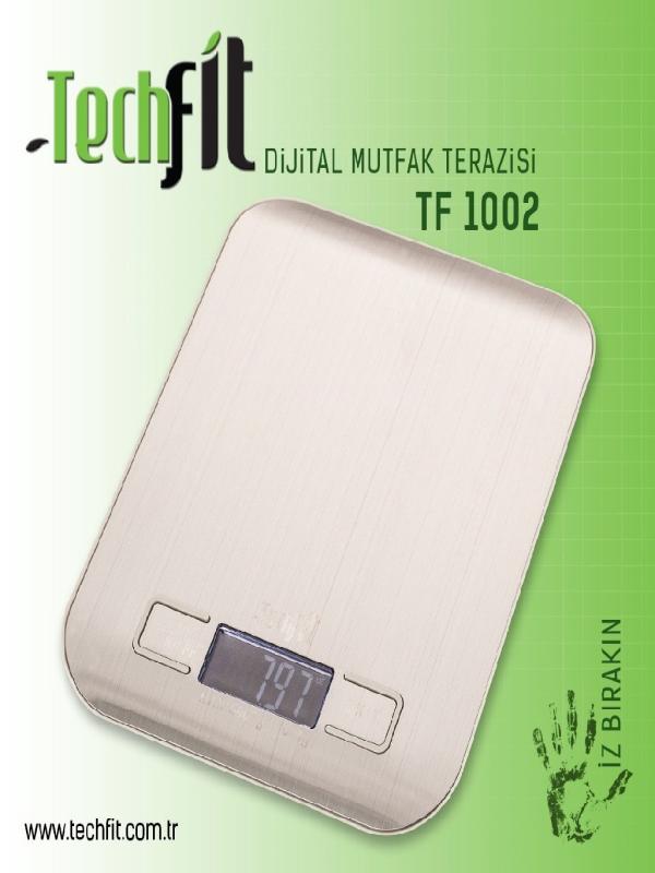 TECHFİT TF-1002 DİJİTAL MUTFAK TERAZİSİ