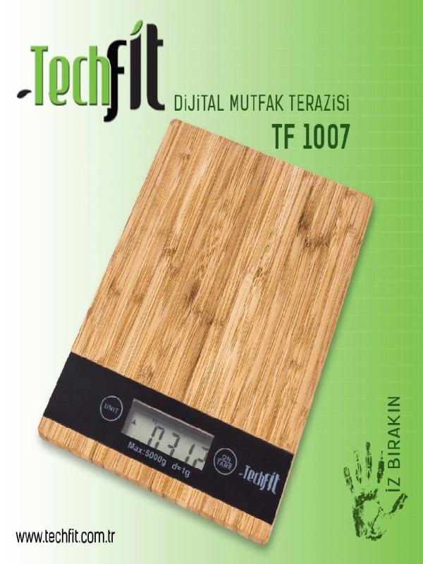TECHFİT TF-1007 DİJİTAL MUTFAK TERAZİSİ