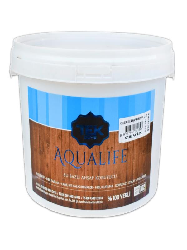 TEK AQUALİNE AHŞAP KORUYUCU BOYA 2,5 LT CEVİZ