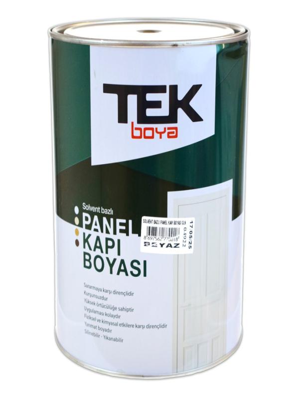 TEK SOLVENT BAZLI PANEL KAPI BOYASI 2,5 LT BEYAZ 3/1