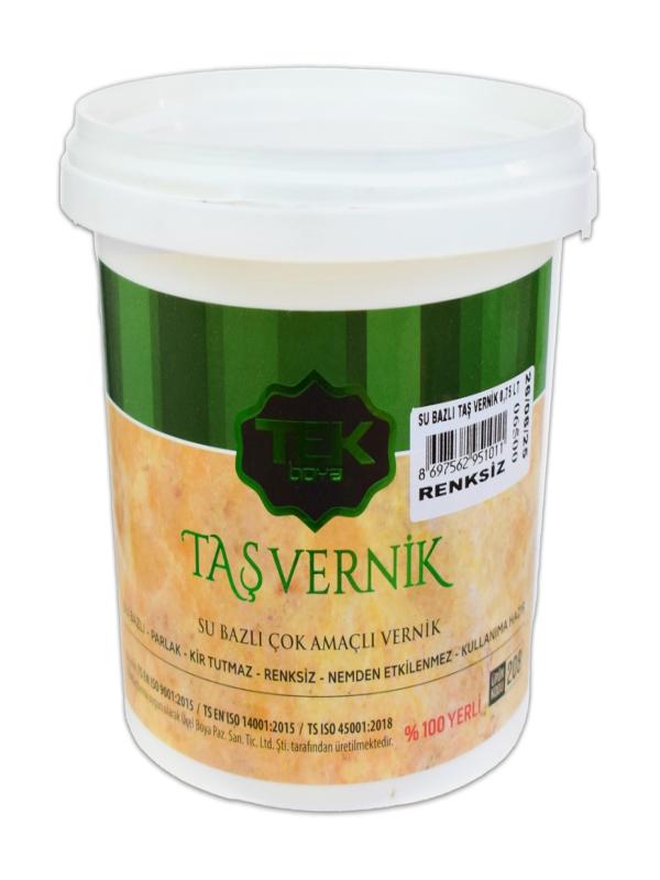TEK SU BAZLI TAŞ VERNİK 0,75 LT RENKSİZ