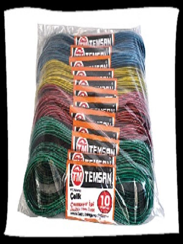 TEMSAN ÇELİK ÇAMAŞIR İPİ 10 MT TM-010