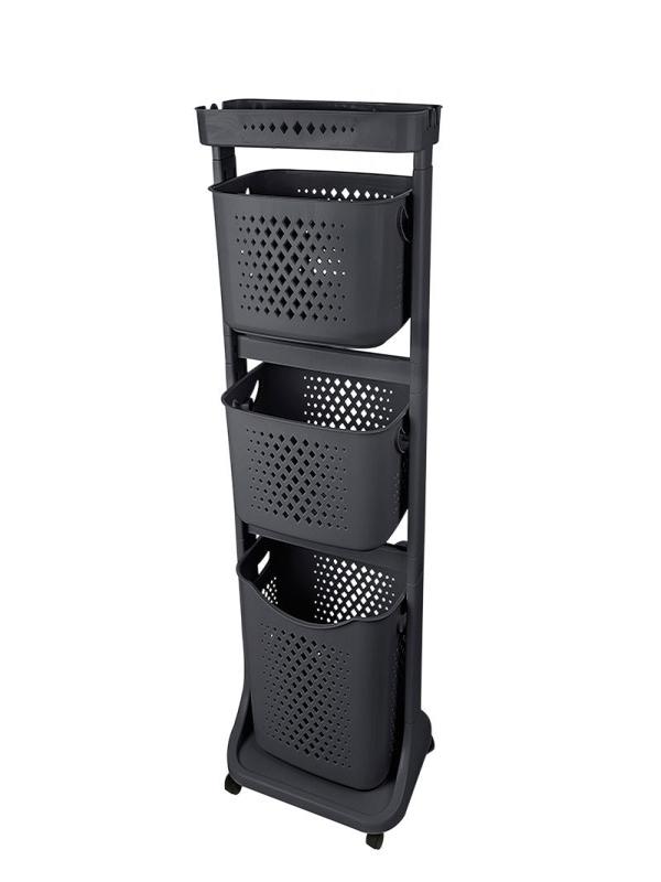 TİTİZ KAT KAT SEPET ORGANİZERİ KOYU GRİ NO:4 TP-750-05