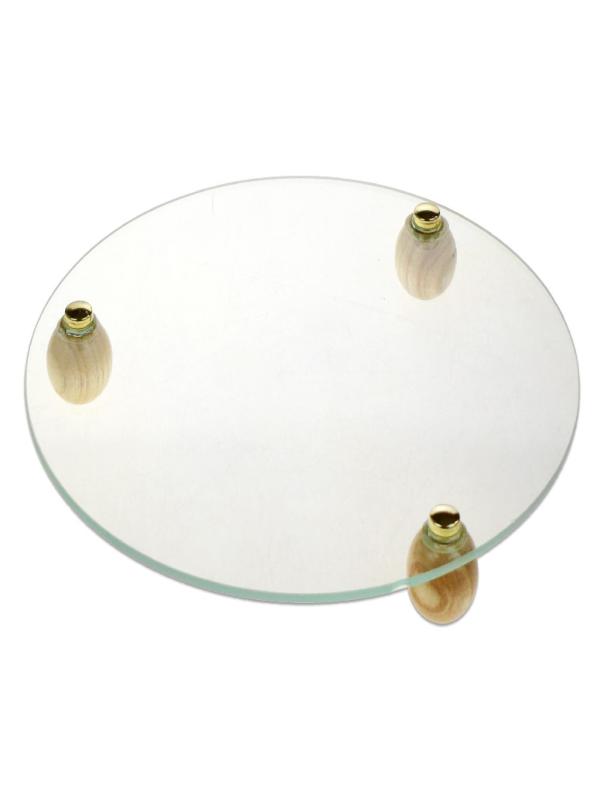 TOP AYAKLI YUVARLAK CAM SUNUMLUK 25 CM MLN-90162