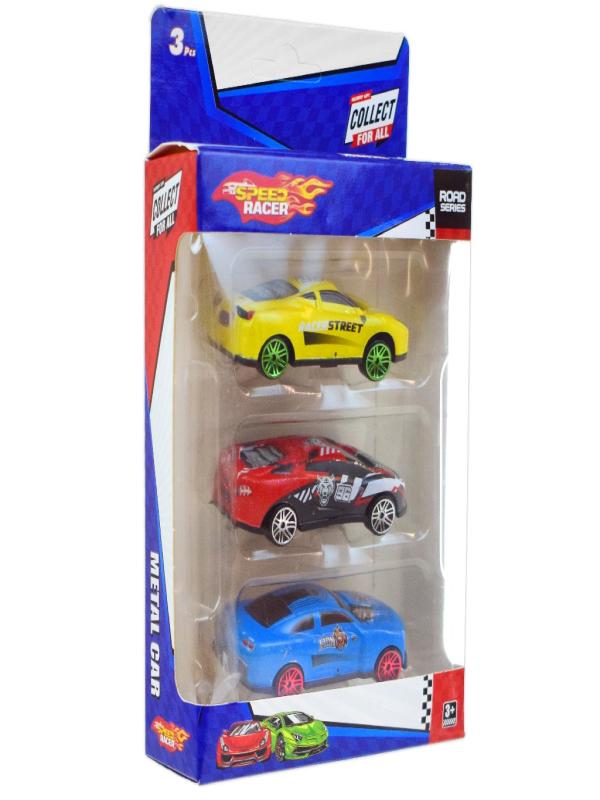 TOY-23 3 LÜ SPEED RACER METAL ARABA
