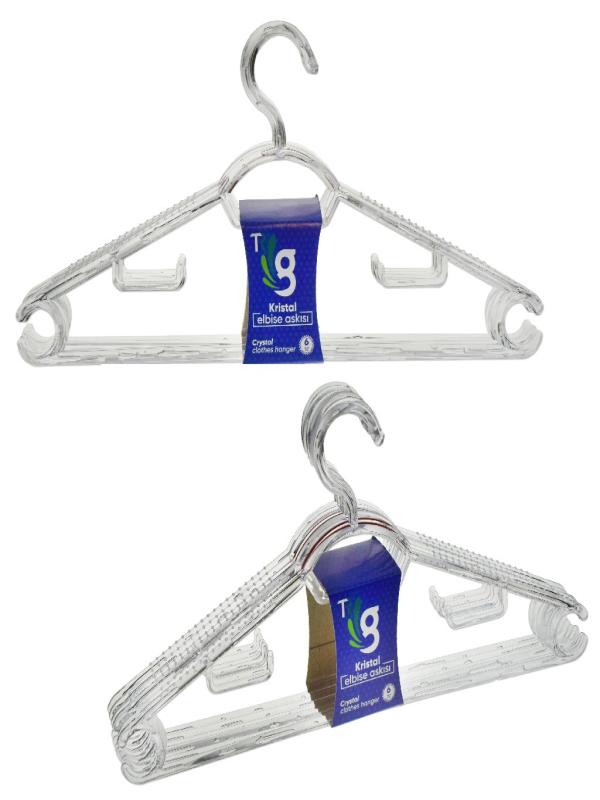 TRG KRİSTAL ELBİSE ASKISI 6LI