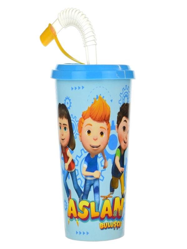 TUFFEX ASLAN HÜRKUŞ KAPAKLI PİPETLİ BARDAK TP 513-61