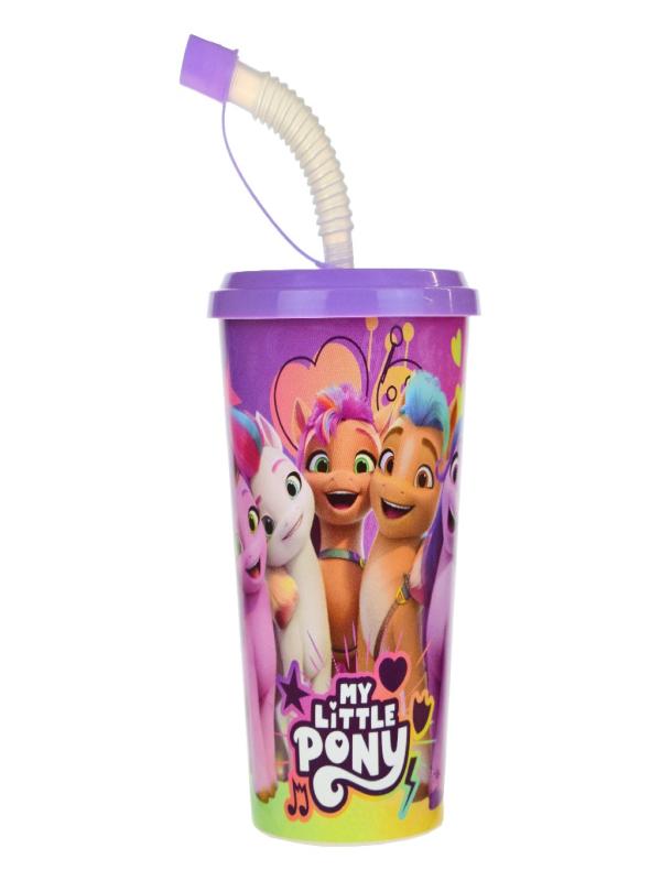 TUFFEX MY LİTTLE PONY KAPAKLI PİPETLİ BARDAK TP 513-60