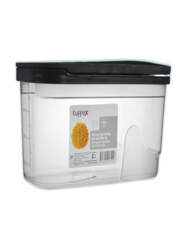 TUFFEX VİSTA SÜRGÜ KAPAKLI KURU GIDA SAKLAMA KABI 1500 ML TP751