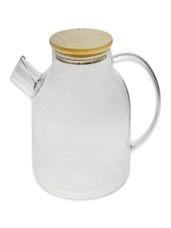 TUTKU BAMBU KAPAK CAM DEMLİK 1500 ML H-105