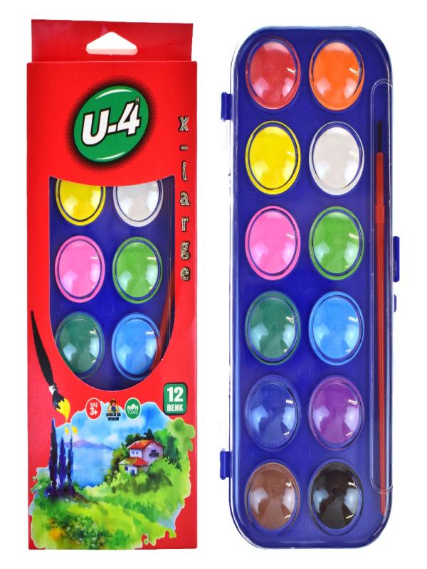 U-4 SULU BOYA 12 Lİ BÜYÜK BOY 1238