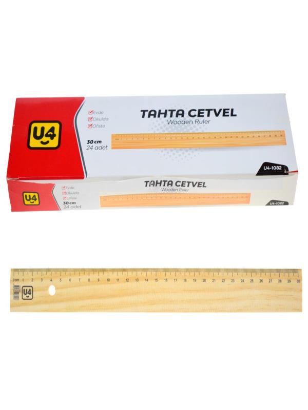 U-4 TAHTA CETVEL 30 CM 1082