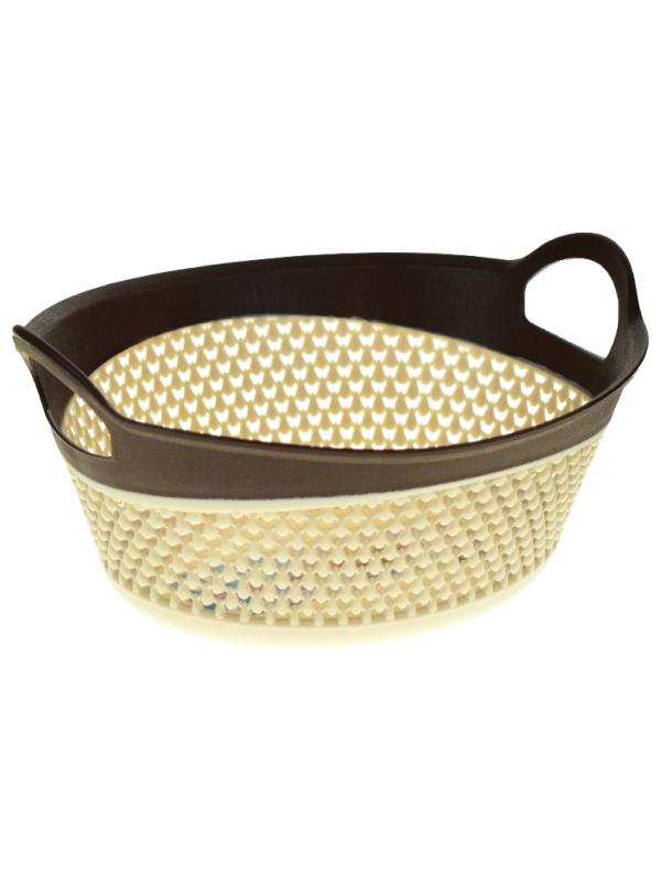 ÜÇSAN DAMLA DESEN ÇİFT RENK EKMEK SEPETİ 2,6LT M1269