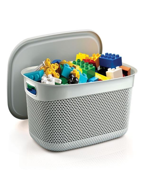 ÜÇSAN DAMLA DESEN KAPAKLI SEPET 6,6 M1163