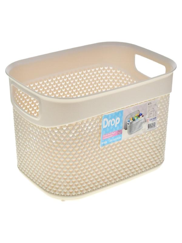 ÜÇSAN DAMLA DESEN KAPAKLI SEPET 9 LT M1164