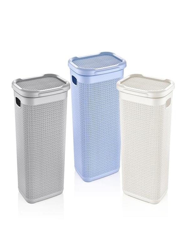 ÜÇSAN LİGHT KİRLİ ÇAMAŞIR SEPETİ ÖRGÜ DESEN 50 LT 079