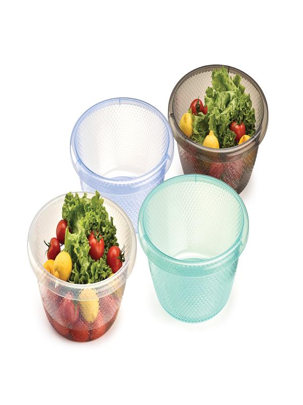 ÜÇSAN SAFİR DESEN BADYA 9,5LT ŞEFFAF M1344