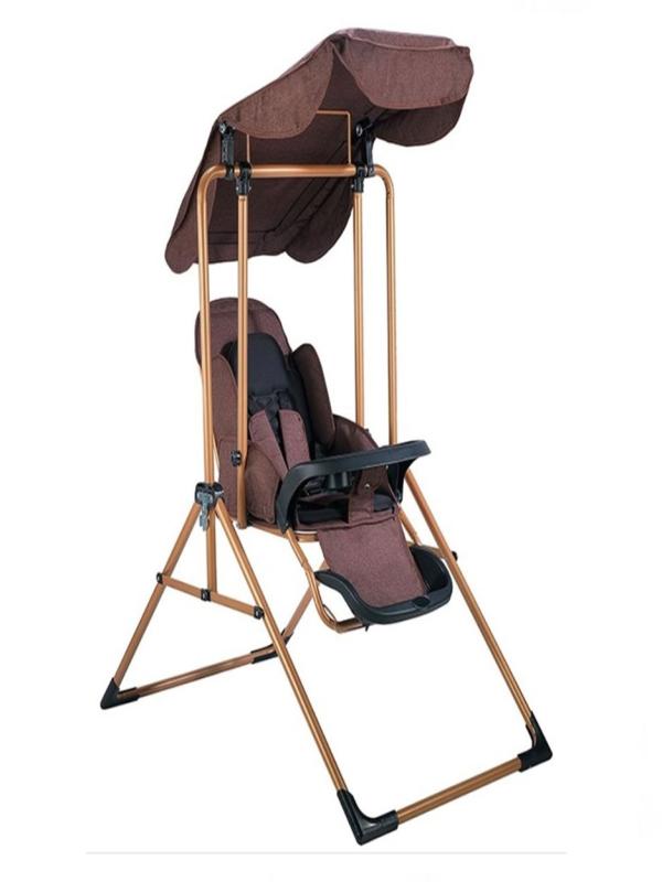 ÜMİT LÜKS YATARLI SALINCAK KIRÇILLI KAHVE BH-804