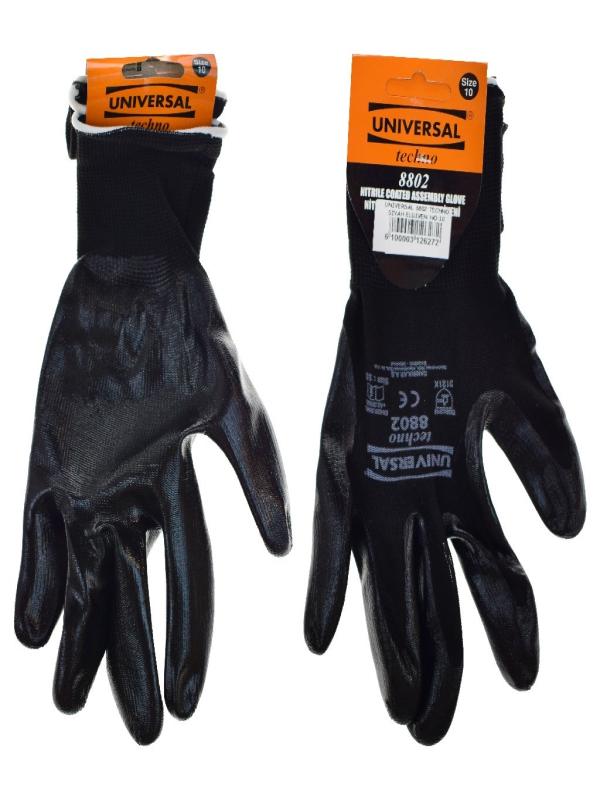 UNİVERSAL 8802 TECHNO SİYAH ELDİVEN NO:10 CE-02