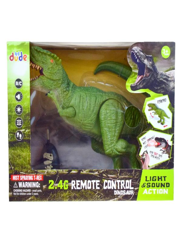 UZAKTAN KUMANDALI 2.4 G USB ŞARJLI AĞZINDAN DUMAN ATAN BÜYÜK BOY DİNOZOR SH40651