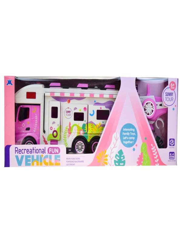 UZAKTAN KUMANDALI ŞARJLI PEMBE KARAVAN FC002