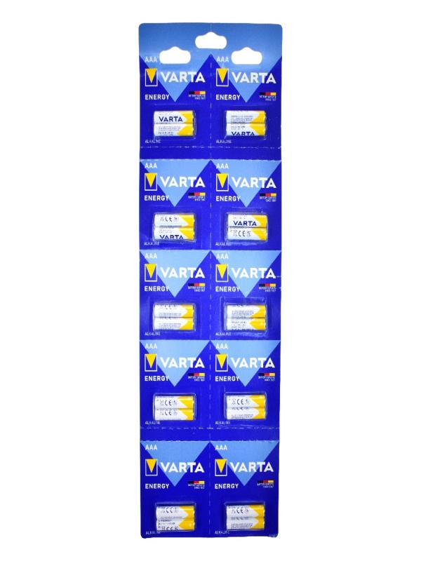 VARTA İNCE PİL 20 Lİ ASKILI