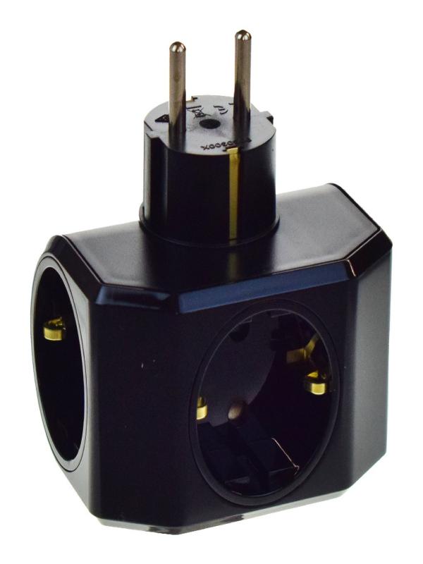 VİKO YONCA PLUS SİYAH ÜÇLÜ TOPRAKLI PRİZ 90303004ZM