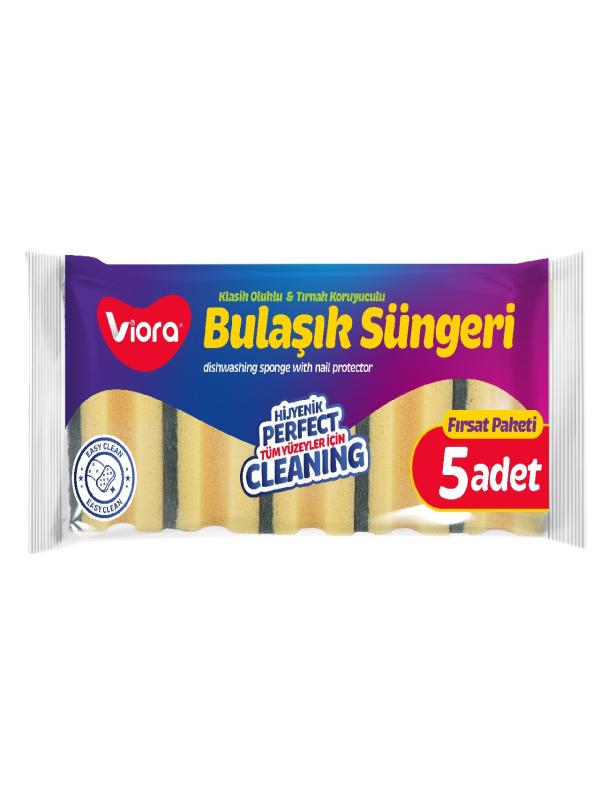 VİORA 5 Lİ DÜZ SÜNGER VRP-609